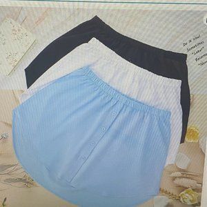 Shirt Extender for Women 3 Pcs Adjustable Fake Layering Leggings Top Lowe